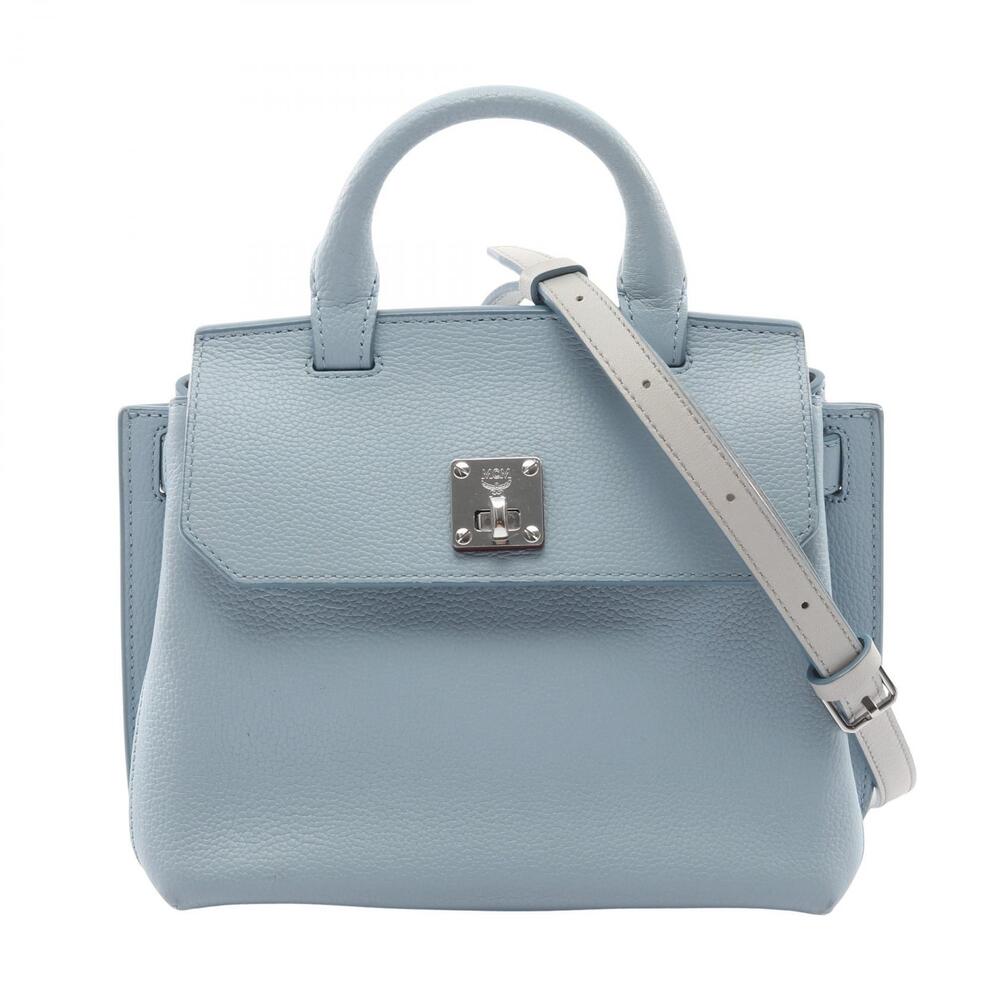 MCM Handbag Leather Blue